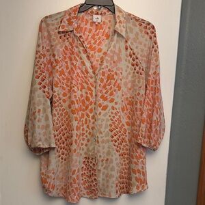 Cabi Go-To Abstract print blouse XL